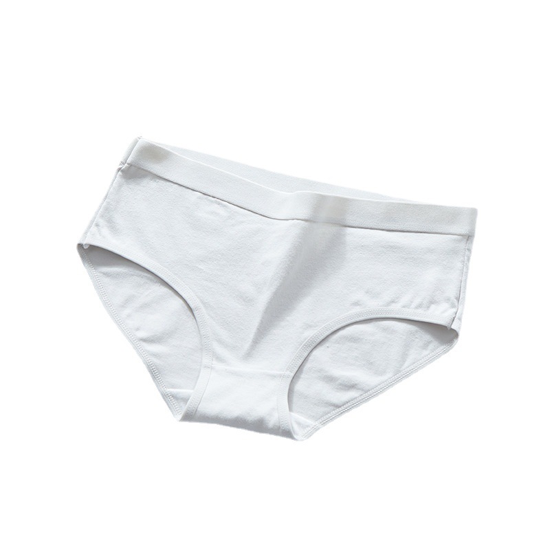 Simple mid-waist cotton crotch ladies panties seamless cotton stretch breathable comfortable combed cotton Women's briefs wholesale