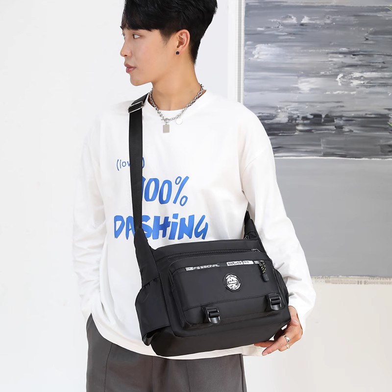 600D Men's Bag Oxford Cloth Shoulder Bag Crossbody Bag Casual Men's Backpack Business Briefcase Durable Business Bag