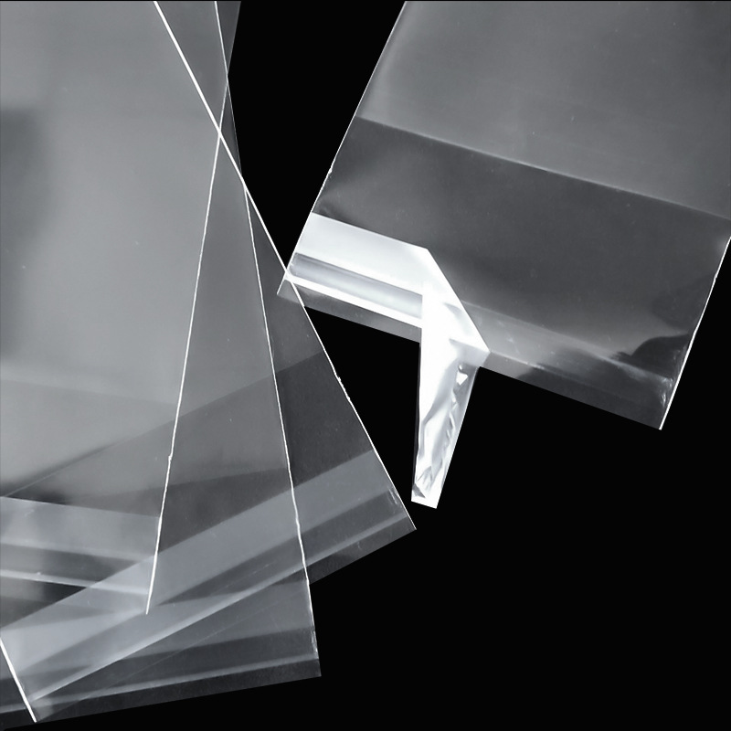 Card head hanging hole OPP bag self-adhesive bag white sealing bag hook jewelry plastic packaging bag transparent wholesale