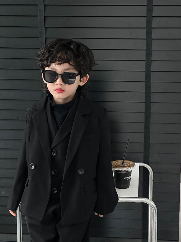 Boy's suit suit  autumn new children's dress Korean style casual and handsome small suit one piece trendy