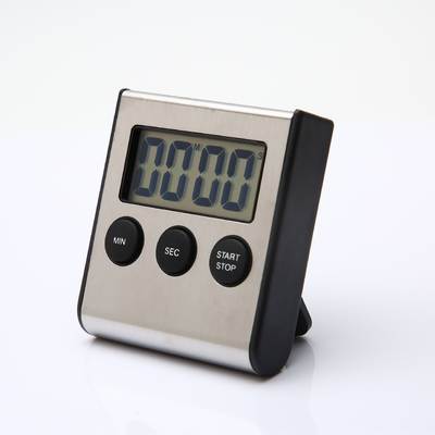 Classic stand magnet metal countdown timer iron shell timer kitchen refrigerator sticker time reminder timer