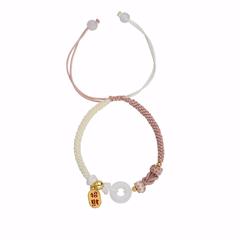 Chenqi safety buckle bracelet men's and women's lucky year couple's bracelet woven light luxury niche girlfriends bracelet ins