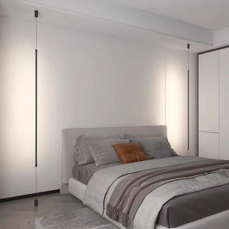 Designer bedside Chandelier Creative simple bedroom bedside chandelier corridor bar corner straight minimalist small chandelier
