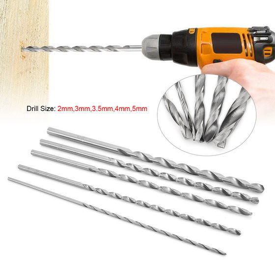 150mm long twist drill high speed steel straight shank twist drill, 200mm long twist drill