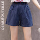 Cotton Linen Casual Shorts Women's Large Size Wide Leg Pants Home Beach Hot Pants Summer Loose Casual Sports Pants