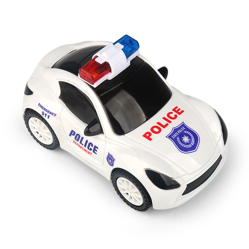 New electric police car colorful light music Universal driving car model toy gift wholesale stall