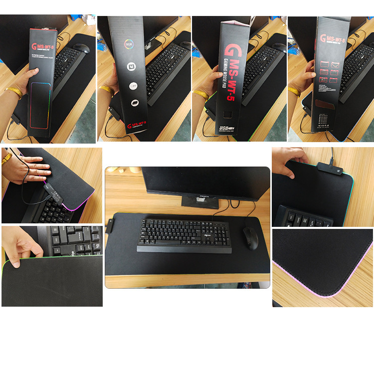 LED light cool colorful rgb luminous mouse pad mousepad amazon amazon amazon Game luminous pad