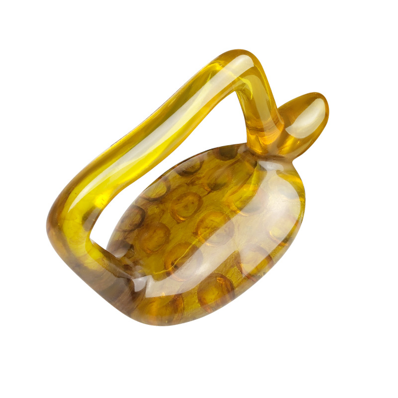 Hand-held Meridian dredging massager handle massage turtle tool cervical spine waist back point scraping pulling Bar Board