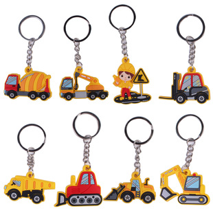 PVC cartoon key chain building direct supply pendant cute cartoon key chain patch spot blind box listing blind box