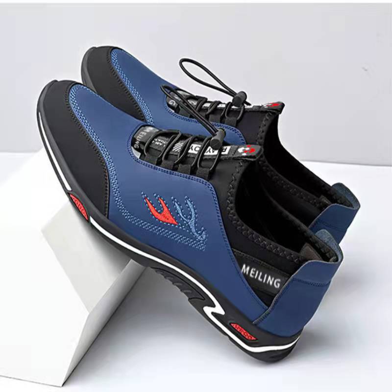 2023 New Men's Business Casual Shoes Cross-border Foreign Trade Fashion Soft Bottom Breathable Invisible Height Increasing Men's Leather Shoes