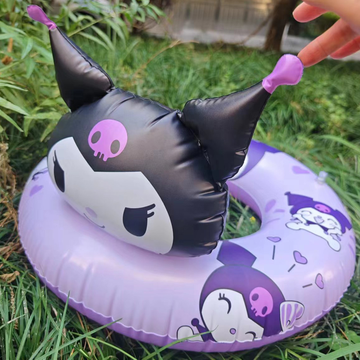 Children's melody swimming ring kulomi cartoon life buoy thickened inflatable float ring water seat ring wholesale manufacturers