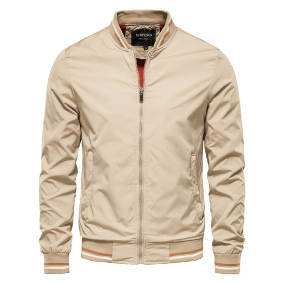 Jacket Trendy Men's Spring and Autumn New European and American Casual Jacket Fashion Trendy Outerwear Men's Top Thin Wholesale Jacket
