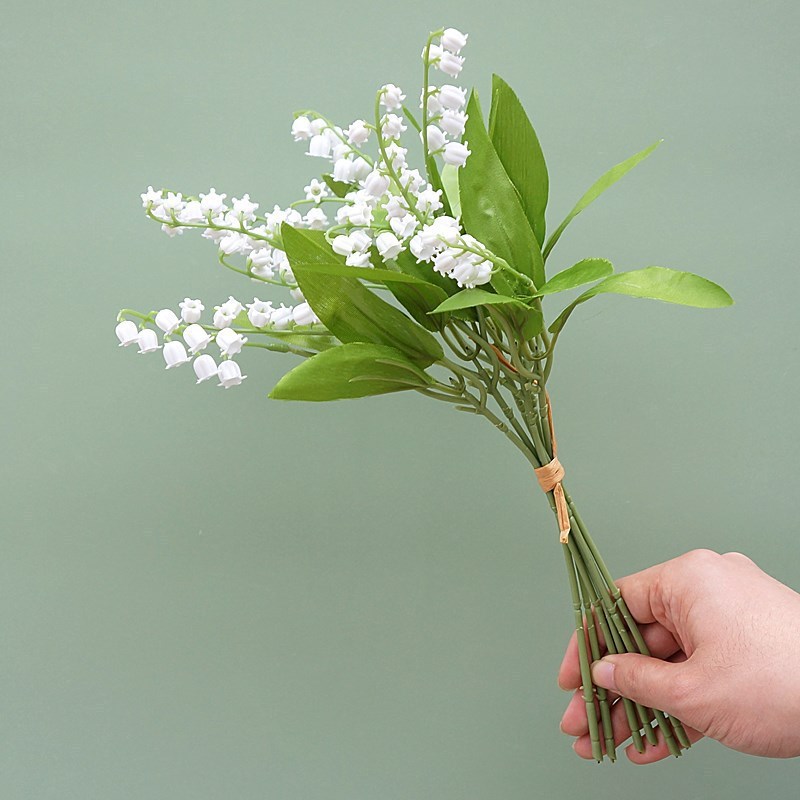 ユリザバレー造花プラスチック花手書き桔梗家の装飾家具植物壁結婚式の植物|undefined