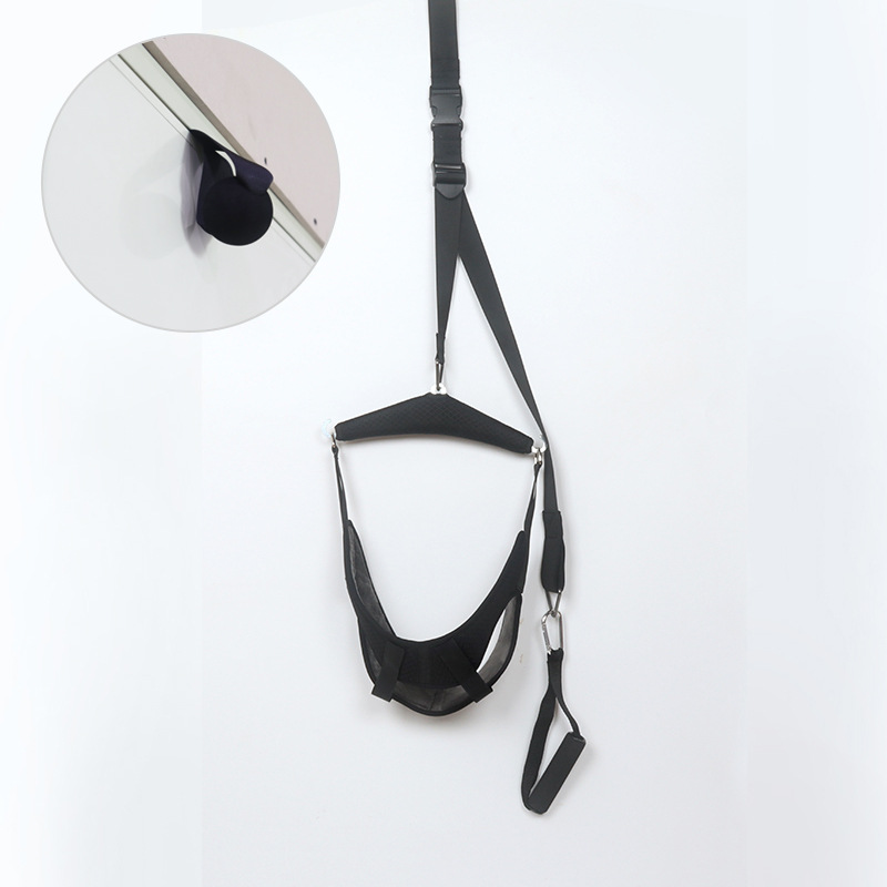 Cervical traction belt neck sling adult neck stretch fixed belt neck breathable fabric cervical drawstring