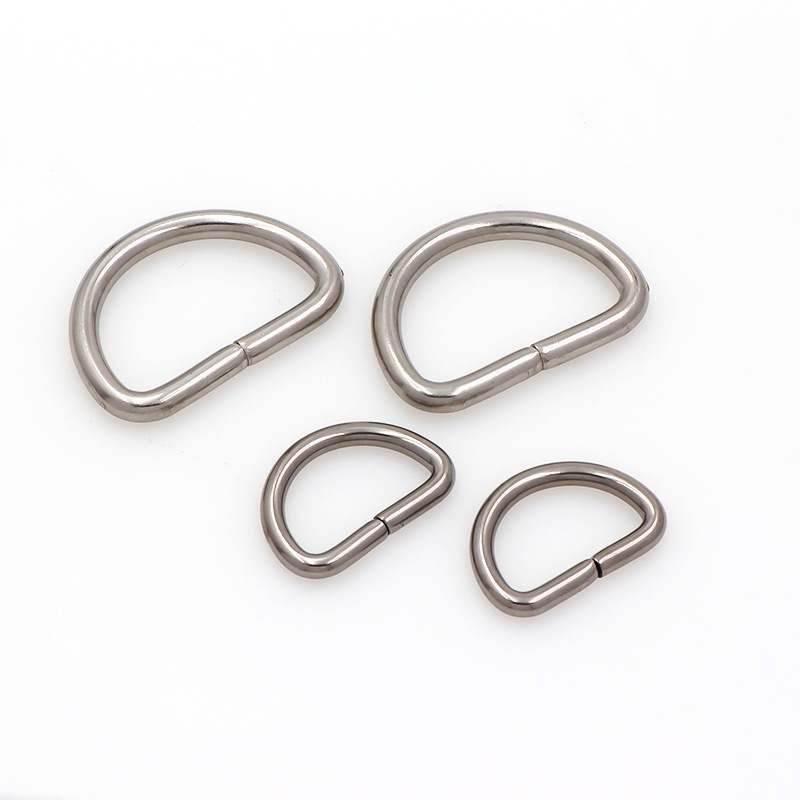 Self-produced high-strength D-ring 304 stainless steel D-buckle environmental protection metal wire seamless semicircular D-ring