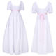 New Bridgeton Cos Retro Regency Dress High Waist Dance Dress Victorian Tea Dress