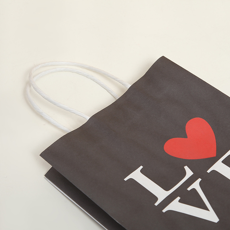 Valentine's Day wedding love new letter handbag printed engagement gift bag factory wholesale advertising logo purchase