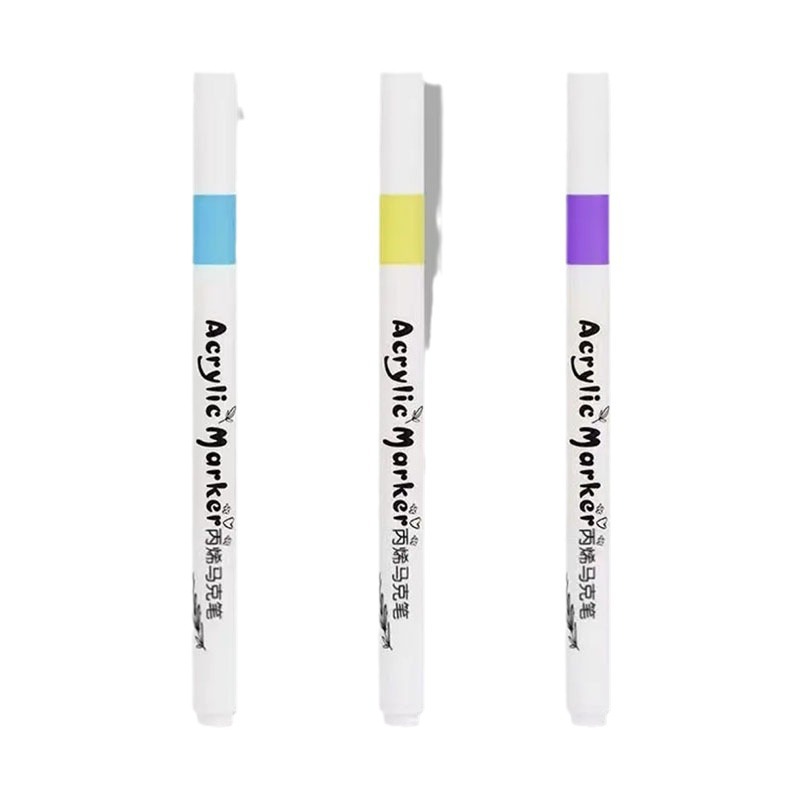 Genuine acrylic marker pen for elementary school students special art painting color brush waterproof quick-drying opaque watercolor pen