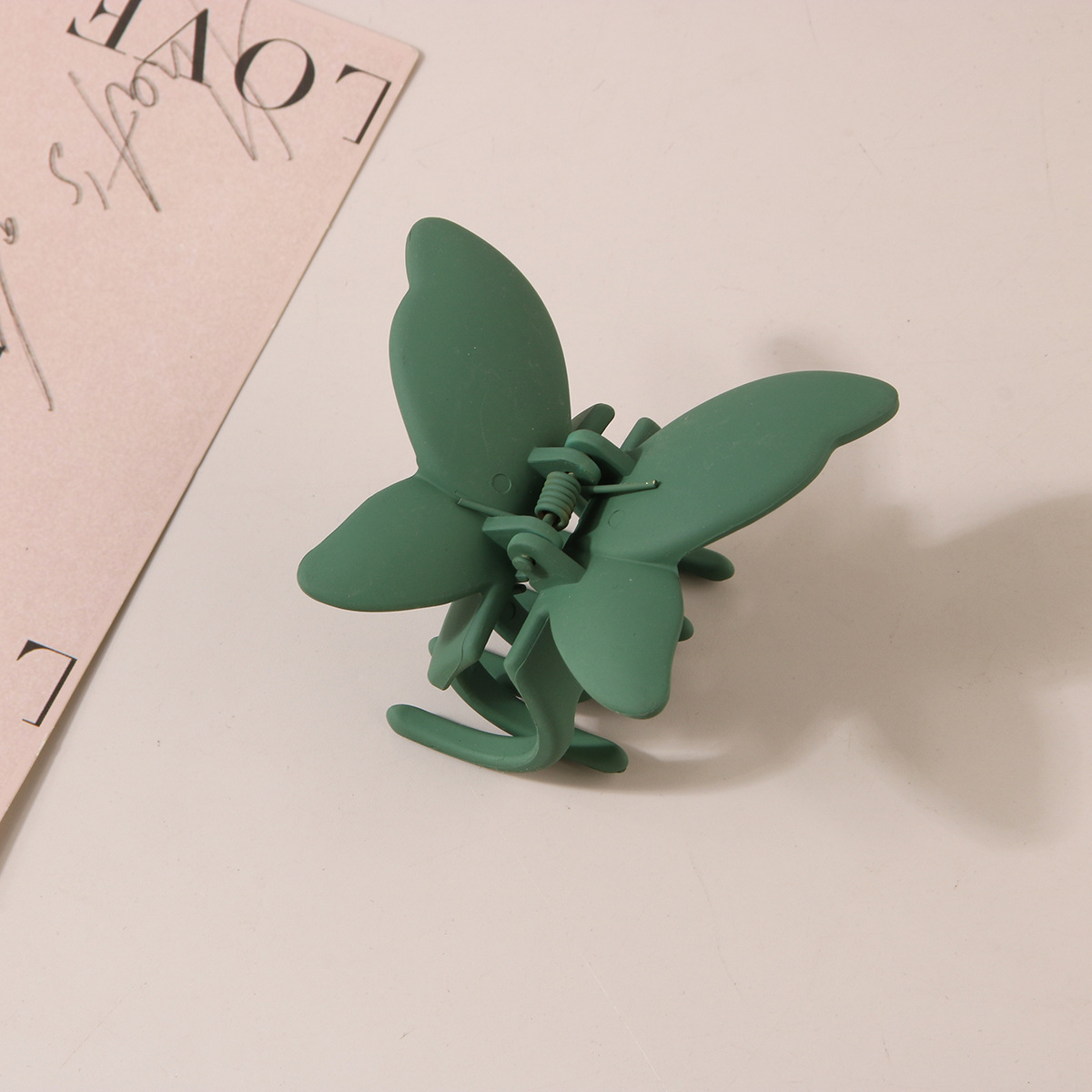 Nuovo fermaglio per capelli a forma di farfalla transfrontaliera, effetto vernice smerigliata, personalizzato, alla moda, con artiglio per la testa_voghion.com