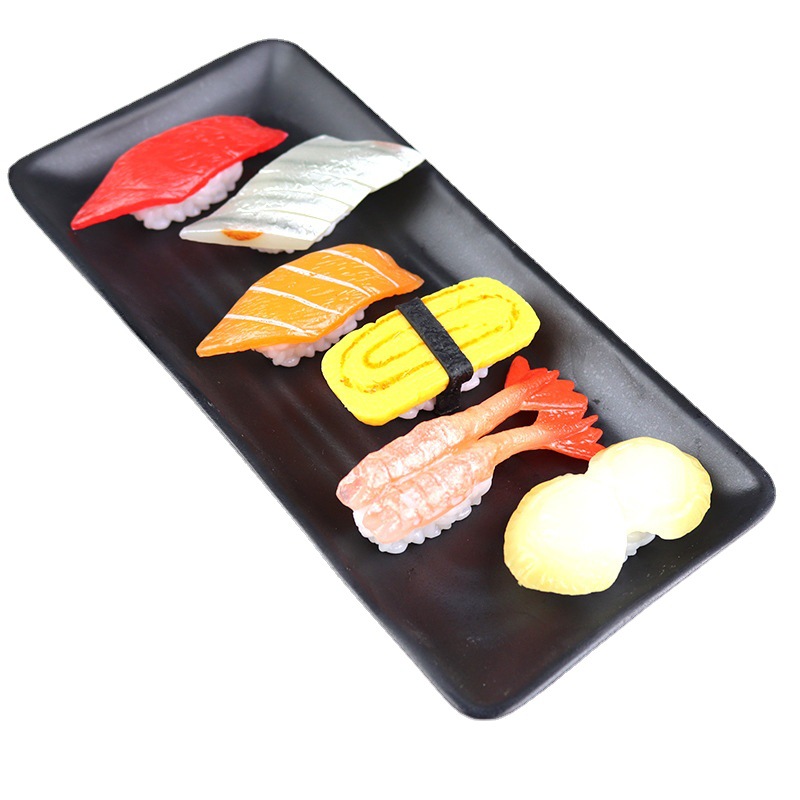 Simulation Sushi Model Food Toy Japanese Hand Roll Food Shooting Decoration Props Salmon Shrimp Cuisine