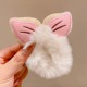 12# cat ear hair ring-white