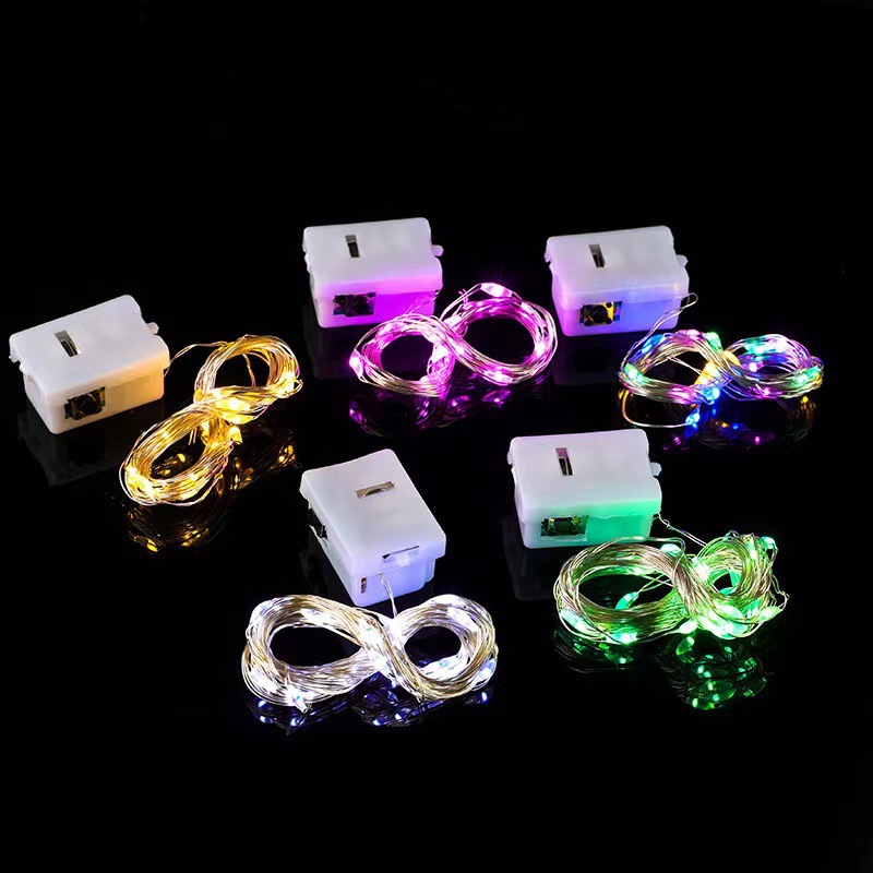 LED flash cross-border copper wire string lights gift box lights with decorative star lights string lights wholesale