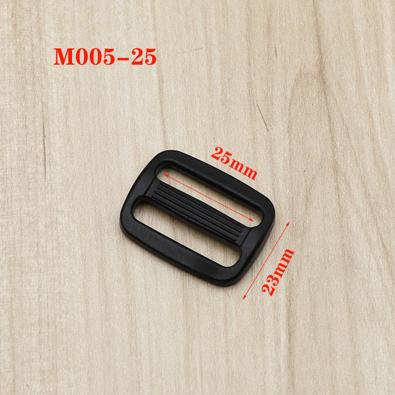 M005-25 Hualian plastic three-gear buckle Japanese buckle adjustment buckle non-slip luggage accessories buckle backpack buckle 25mm