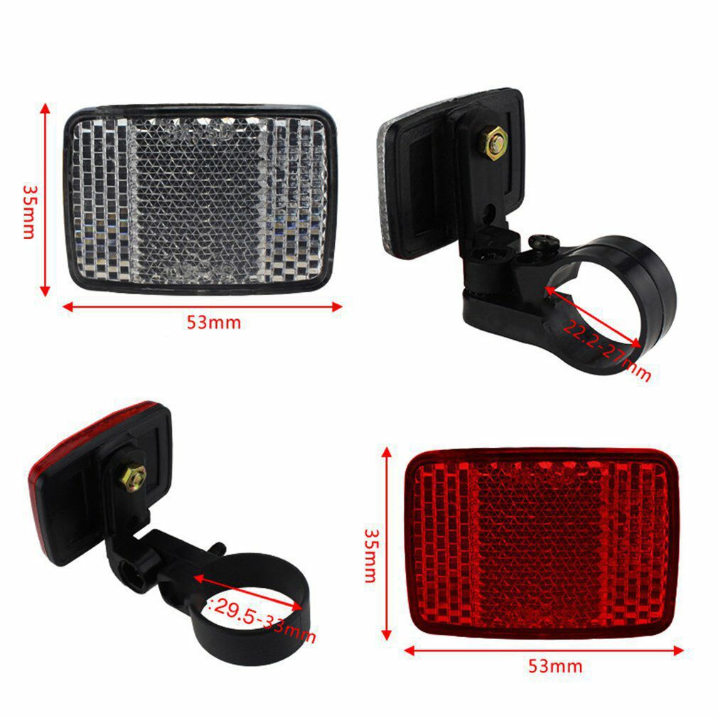 Mountain bike seat tube reflector bicycle rear taillight reflector seat tube handlebar front and rear taillight 28.6, etc.