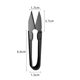 Black plastic handle yarn scissors U-shaped yarn Scissors Spring thread scissors cross stitch household scissors small scissors