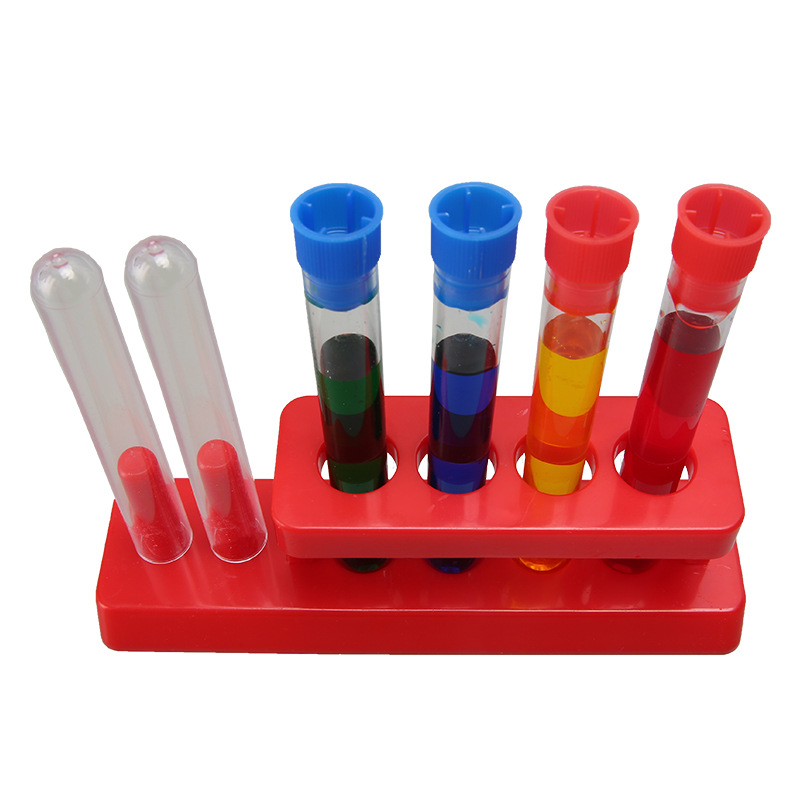 Children's test tube rack manual science education kindergarten students chemical experiment plastic teaching equipment model Auxiliary materials