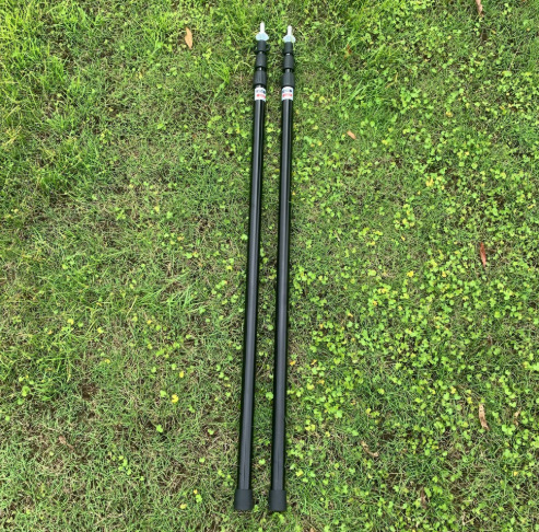 Outdoor telescopic aluminum alloy canopy pole 2.6m-3m adjustable 3-Section tent door bracket portable strut thick 30mm