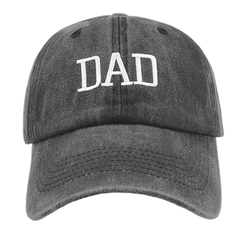 Cross-border washed cotton DAD MOM embroidered baseball cap vintage distressed peaked cap fashion couple hat hip hop hat