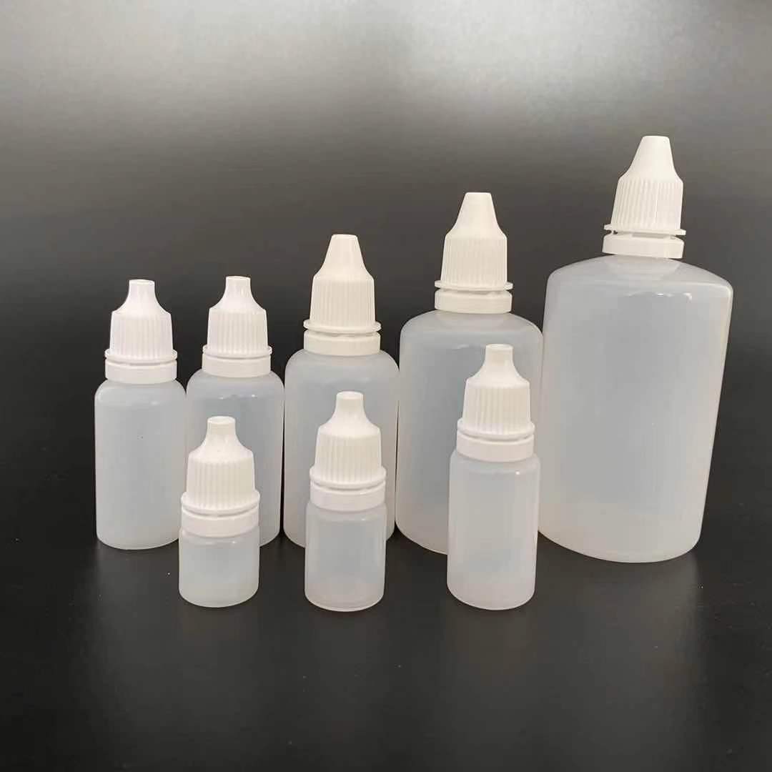 Liquid sub-filling pigment bottle 3 5 10 15 20 30 50 100ml plastic eye drops bottle