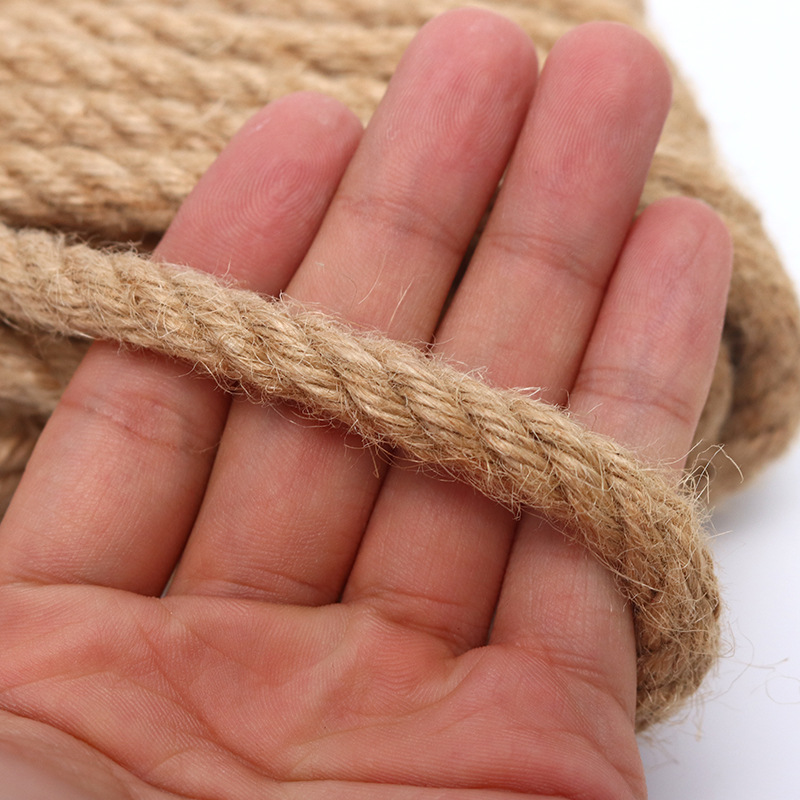 hemp rope cross-border supply tag binding braided rope tug-of-war rope diy juce rope retro decorative lighting hemp rope