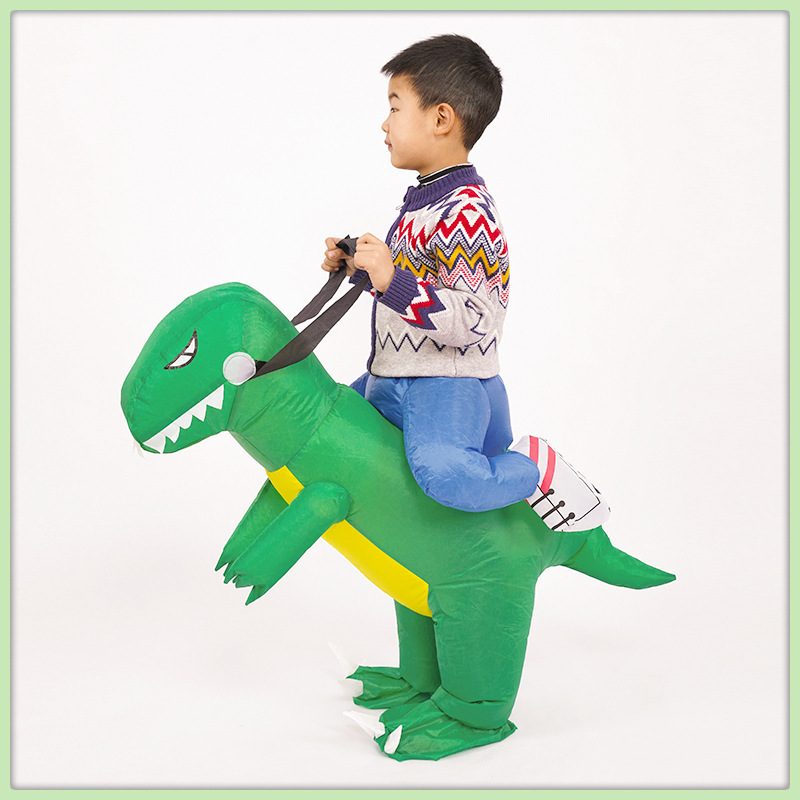 Children's Dinosaur Inflatable Clothes Children's Adult Halloween Costume Dinosaur Mount Cartoon Funny Performance Clothes