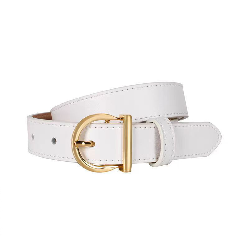 Curea simplă, all-match, pentru femei, curea pentru blugi, pantaloni, stil coreean, stil vintage, elegant, decorativ, costum_voghion.com