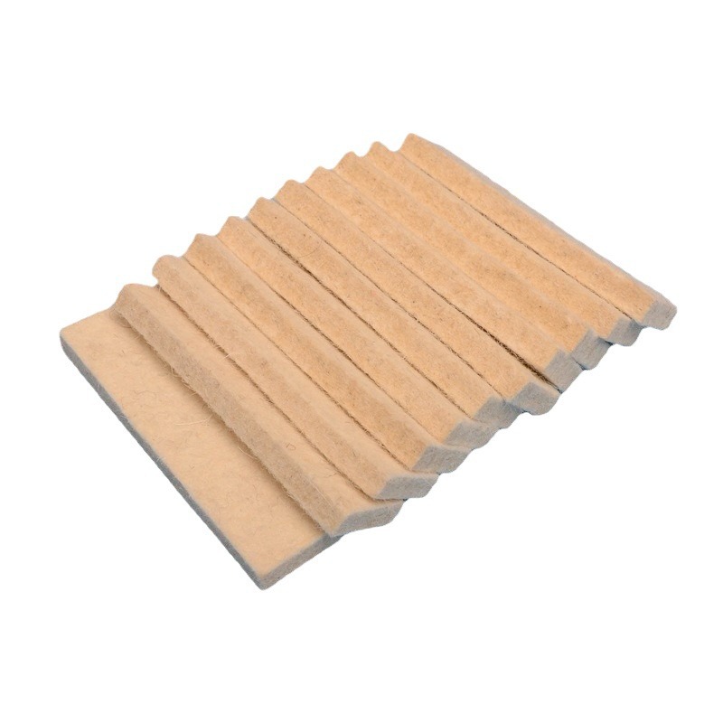 Supply chemical fiber blended industrial felt brake pad specification can be set Sports equipment wool felt brake strip