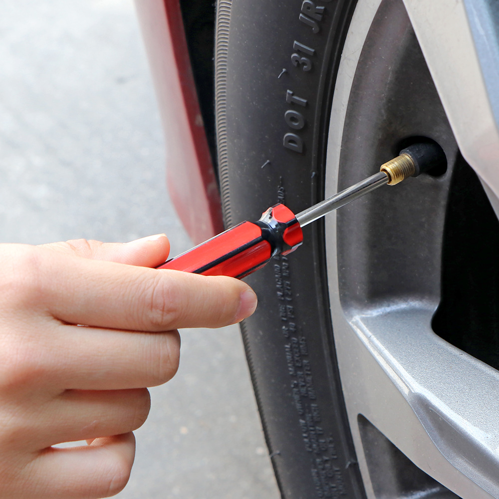 Car tire single-head valve core installation tool set screwdriver screwdriver tire single-head wrench