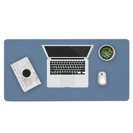 In stock wholesale leather PVC desk mat waterproof oil-proof oversized mouse pad computer mat learning office desk mat large