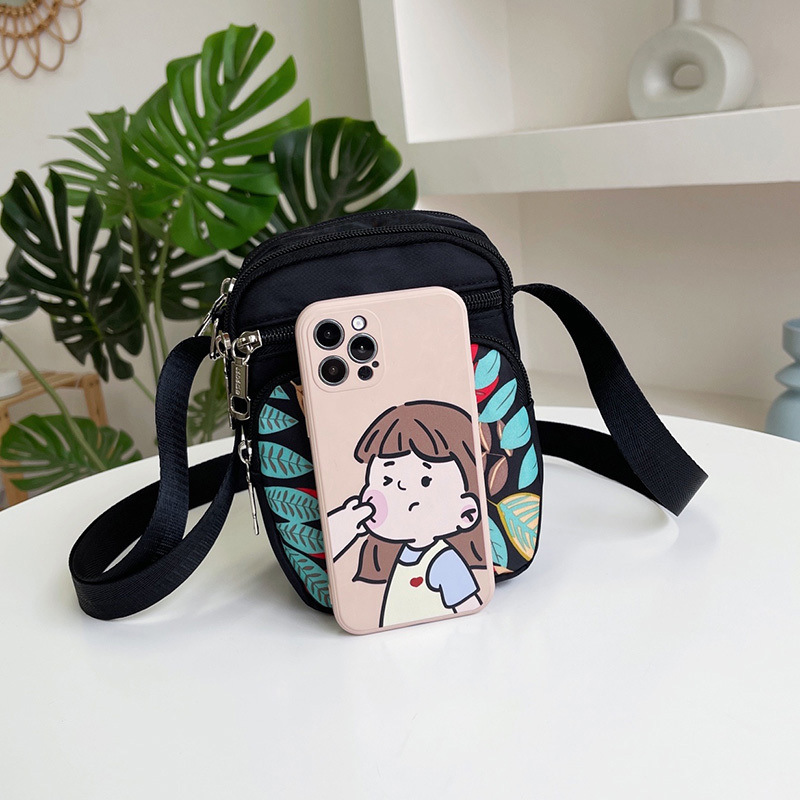 Summer Crossbody Mobile Phone Bag Women's 2022 New Mini Small Bag Korean Style Vertical Coin Purse Casual All-match Shoulder Bag