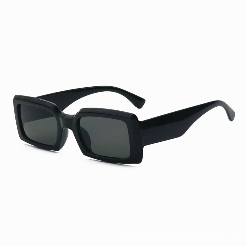 Box Sunglasses Women's Ins Advanced Sense Slimming Sunglasses Punk Men's and Women's Sunglasses