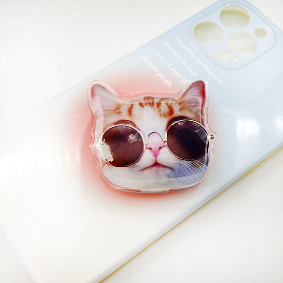 Airbag Bracket Shaped Drop Glue to Figure Pet Cartoon Animation Surrounding Acrylic Telescopic Lazy Bracket Gift