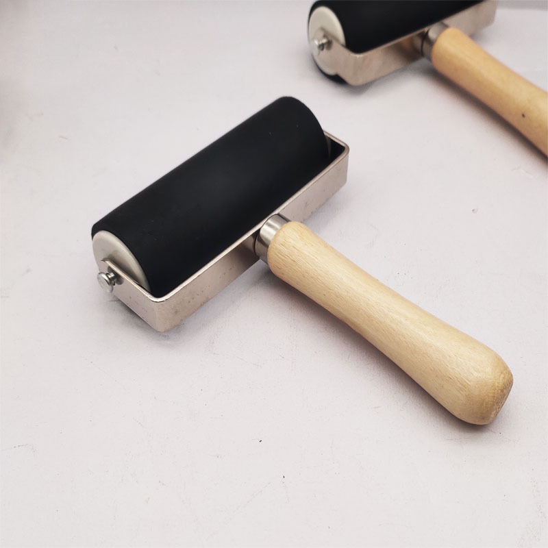 Engraving ink roller Diamond painting rubber roller children's handmade art woodcut tool 10cm oil printing rubber roller