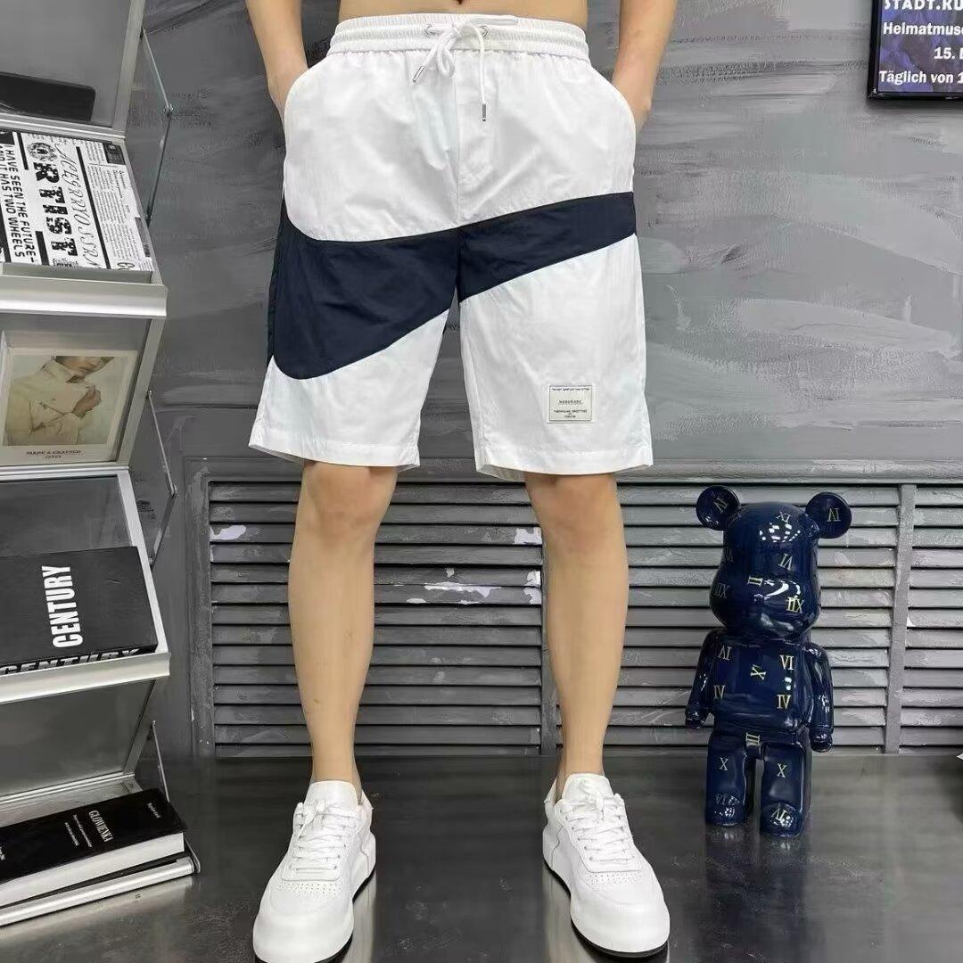 Casual Shorts Men's Summer New Fashionable Ice Silk Thin Five-point Pants All-match Color Matching Quick-drying Sports Short Pants