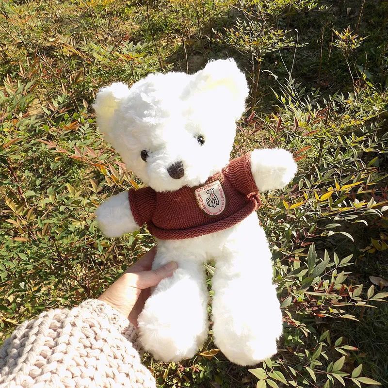 Cute teddy bear plush toy bear doll doll grabber doll children's doll birthday gift wholesale