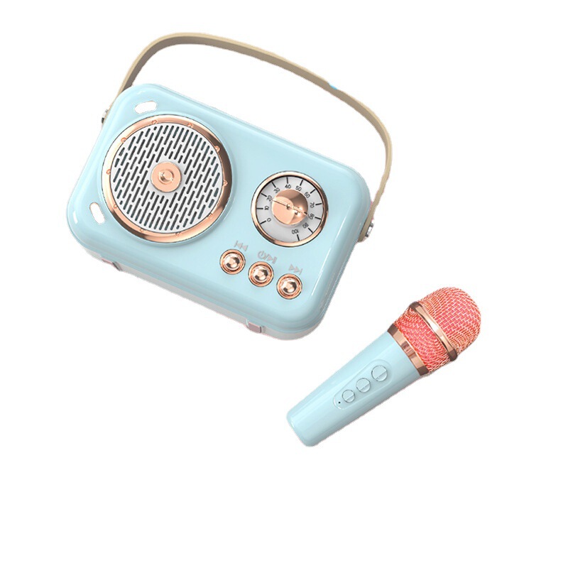 屋外携帯ミニbluetoothスピーカー家庭用カラオケ歌音響マイクk歌神器プレゼント卸売り|undefined