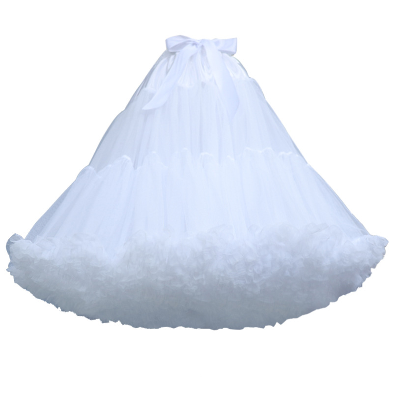 Ponder lolita Clouds Boneless Soft Mesh Ponder White Petticoat Puffy Skirt Skirt European and American Cross-border Exclusive