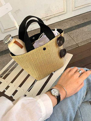2023 Neue gewebte Strandhandtasche im koreanischen Stil für Damen_voghion.com