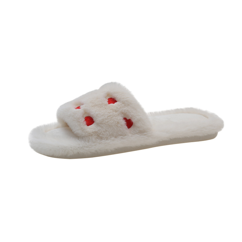 Cross-border foreign trade new fashion net popular love Mao Mao slippers women's autumn and winter home thickened warm floor cotton slippers