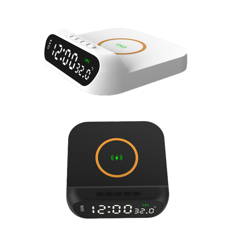 Foreign trade cross-border electronic desk calendar clock mobile phone wireless charger calendar alarm clock wireless charging alarm clock